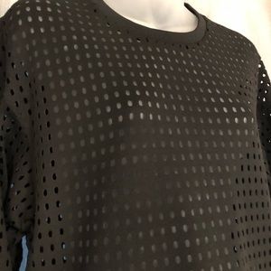 Long sleeve mesh shirt